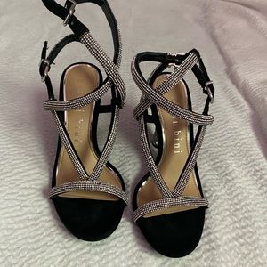 GIANNI BINI RHINESTONE HEELS